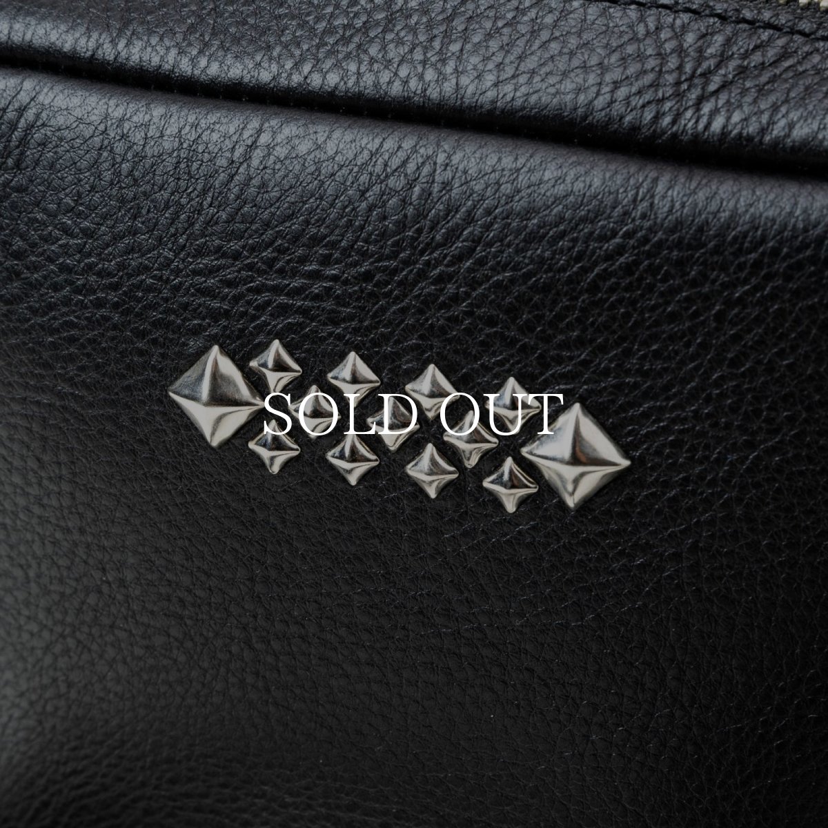 画像3: CALEE  STUDS LEATHER SHOULDER BAG ＜BOX TYPE＞ (3)