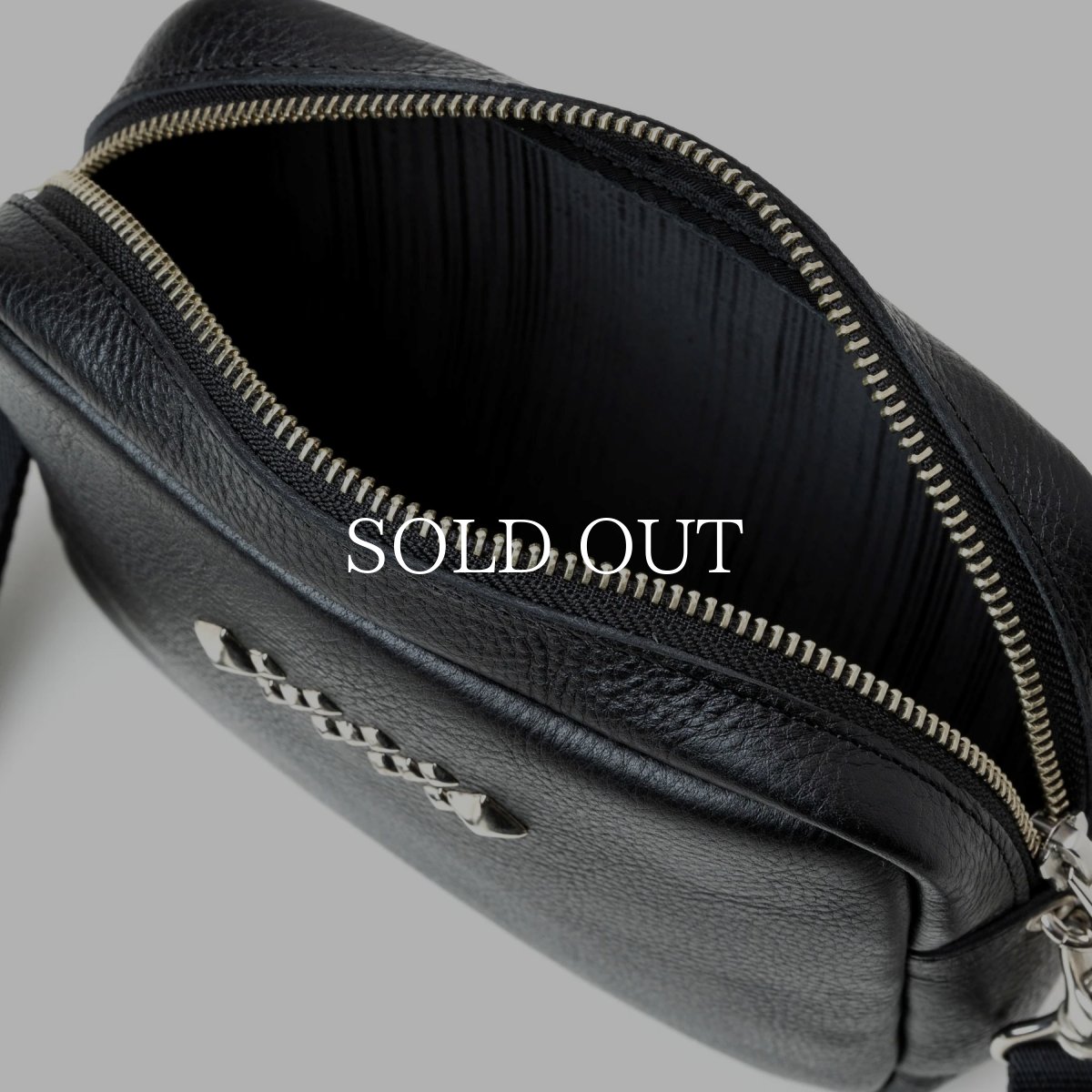 画像6: CALEE  STUDS LEATHER SHOULDER BAG ＜BOX TYPE＞ (6)