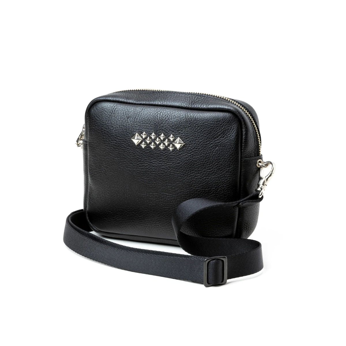画像1: CALEE  STUDS LEATHER SHOULDER BAG ＜BOX TYPE＞ (1)