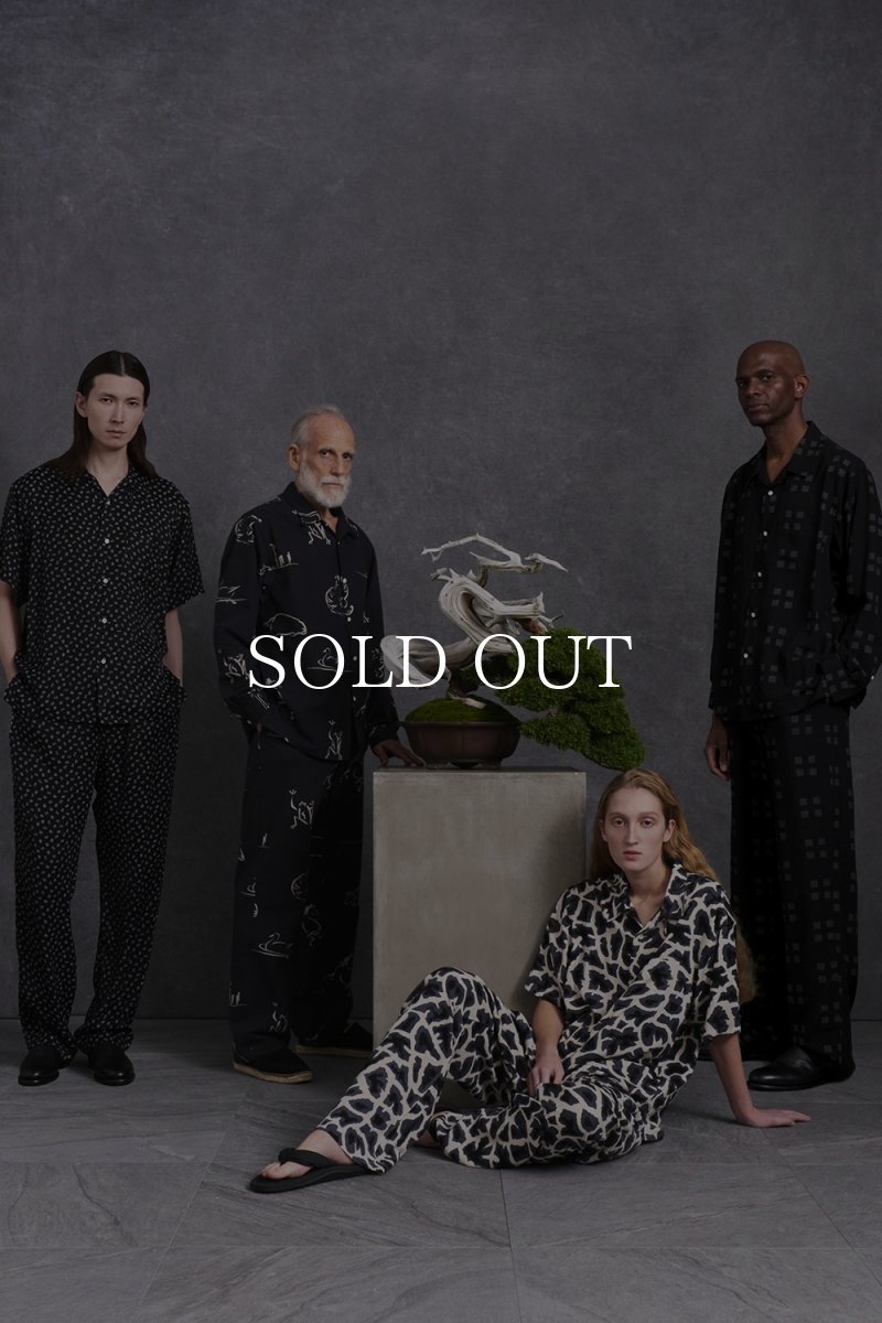 画像6: OLD JOE   ORIGINAL PRINTED OPEN COLLAR SHIRTS (Square Dot) (6)