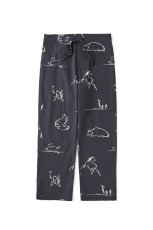 画像1: OLD JOE   ORIGINAL PRINTED EASY TROUSER (Animal Drawing) (1)