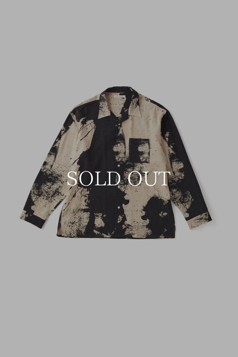 画像1: OLD JOE   TSUJIMURA SHIRO ABSTRACT PAINT SHIRTS (Long-sleeve) (1)