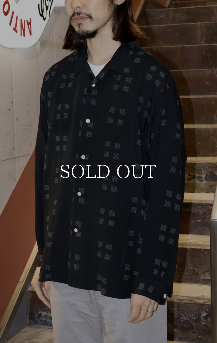 画像5: OLD JOE   ORIGINAL PRINTED OPEN COLLAR SHIRTS (Square Dot) (5)