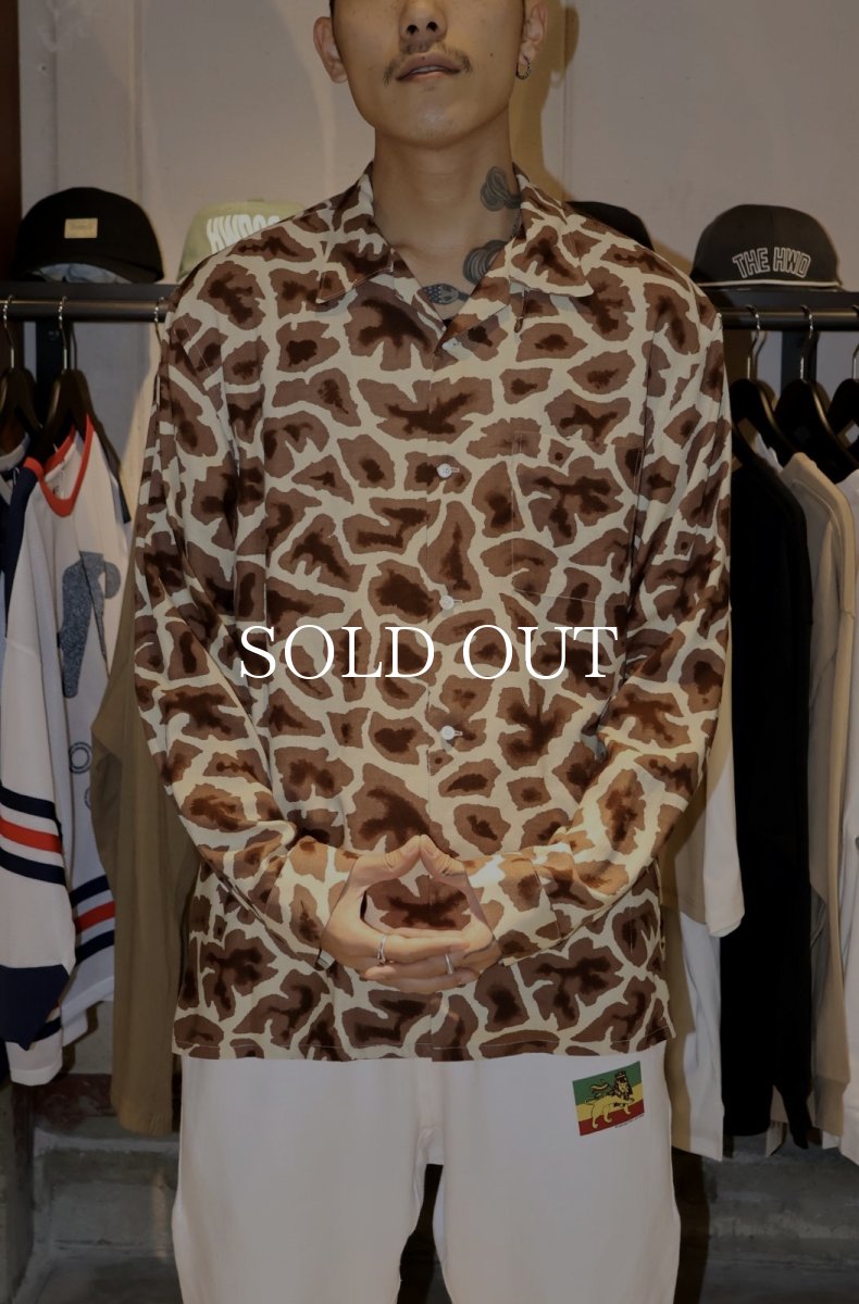 画像6: OLD JOE   ORIGINAL PRINTED OPEN COLLAR SHIRTS (Giraffe) (6)