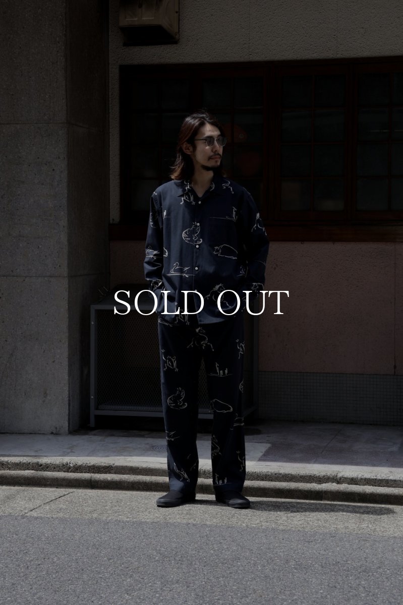 画像6: OLD JOE   ORIGINAL PRINTED EASY TROUSER (Animal Drawing) (6)