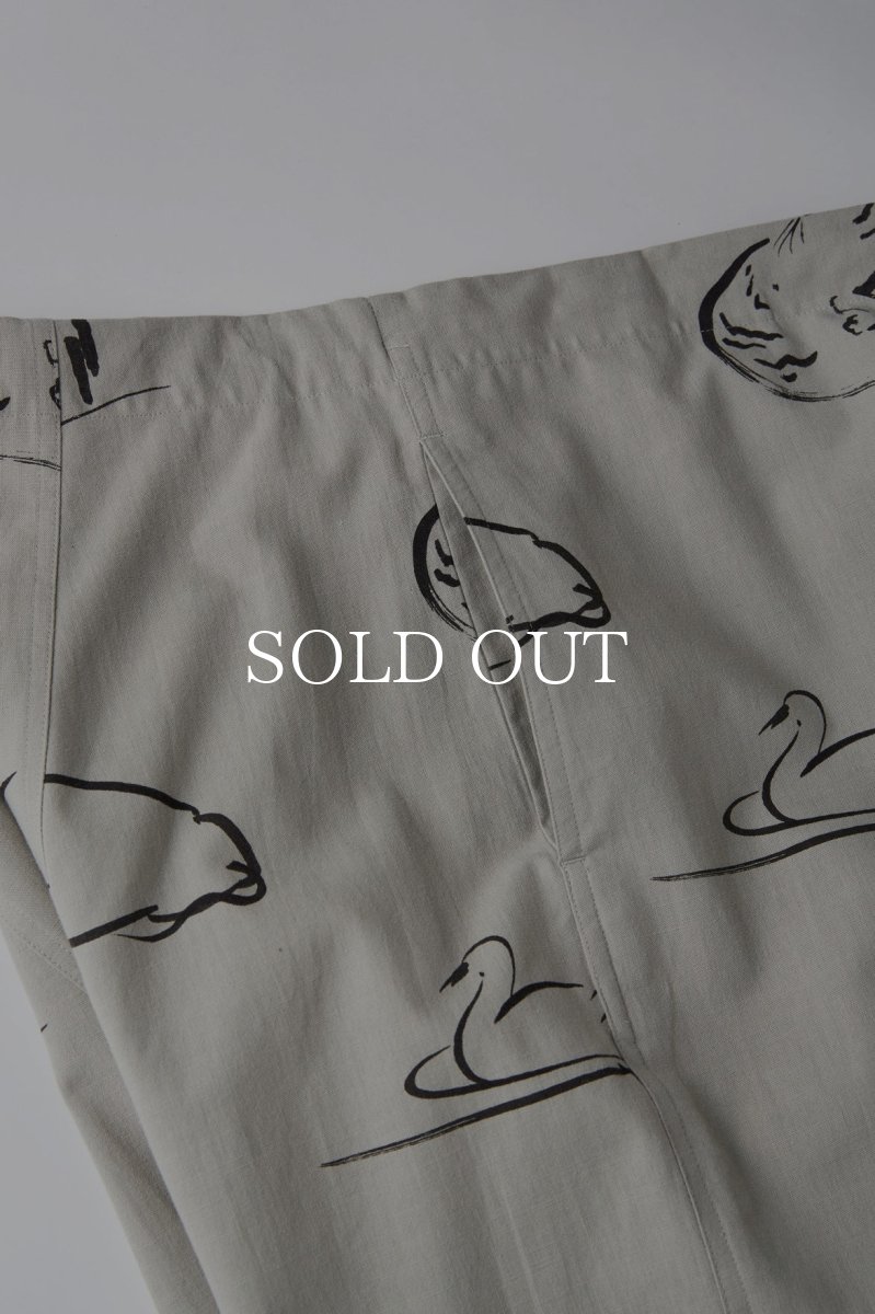 画像4: OLD JOE   ORIGINAL PRINTED EASY TROUSER (Animal Drawing) (4)