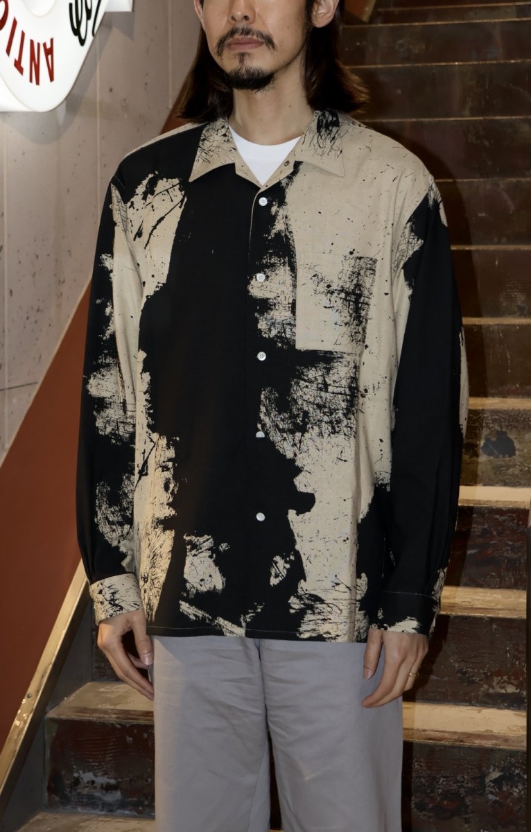 画像13: OLD JOE   TSUJIMURA SHIRO ABSTRACT PAINT SHIRTS (Long-sleeve) (13)