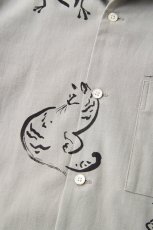 画像5: OLD JOE   ORIGINAL PRINTED OPEN COLLAR SHIRTS (Animal Drawing)  (5)