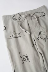 画像3: OLD JOE   ORIGINAL PRINTED EASY TROUSER (Animal Drawing) (3)