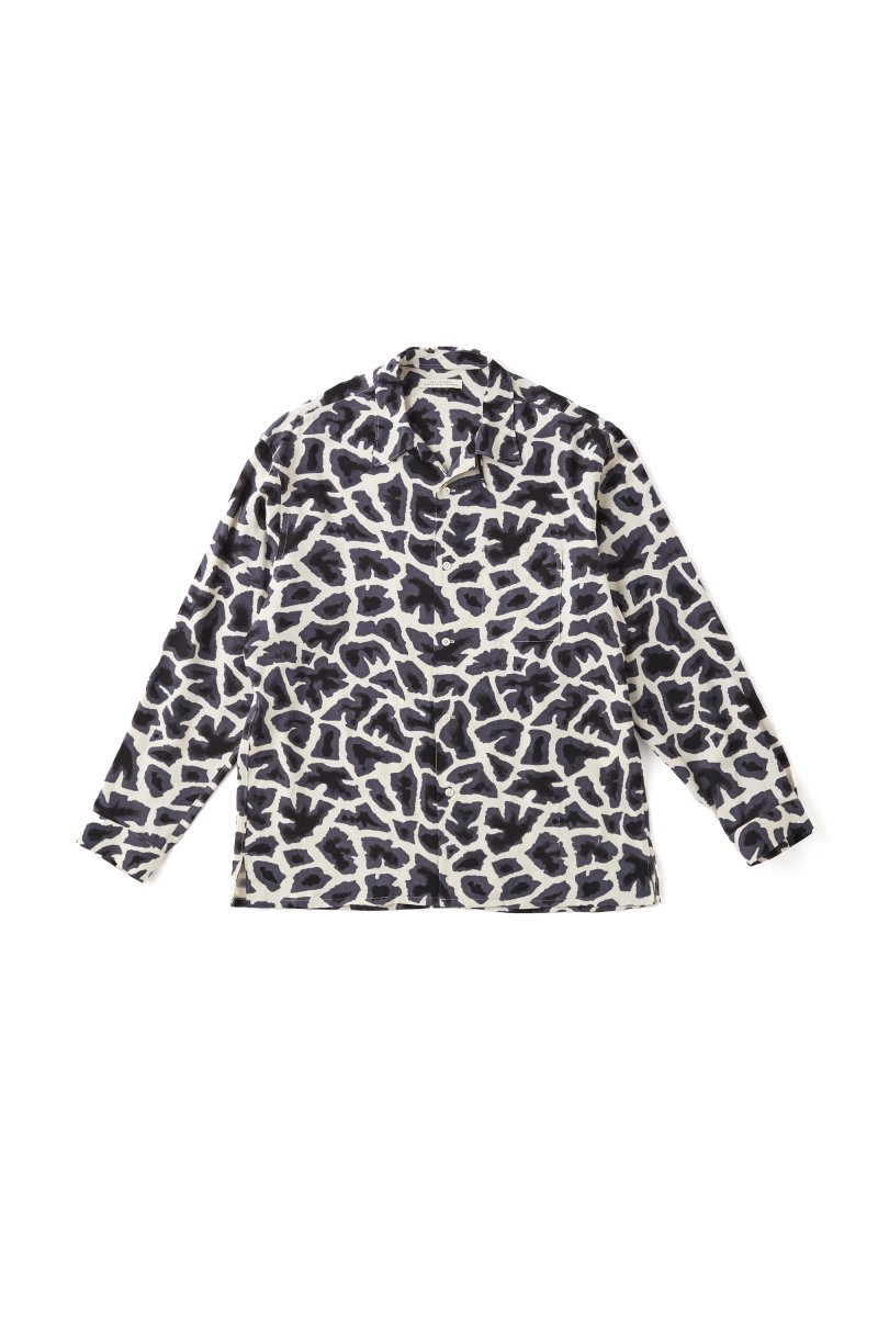 画像2: OLD JOE   ORIGINAL PRINTED OPEN COLLAR SHIRTS (Giraffe) (2)