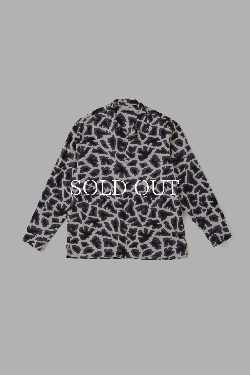 画像2: OLD JOE   ORIGINAL PRINTED OPEN COLLAR SHIRTS (Giraffe) (2)