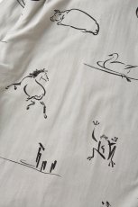 画像8: OLD JOE   ORIGINAL PRINTED OPEN COLLAR SHIRTS (Animal Drawing)  (8)