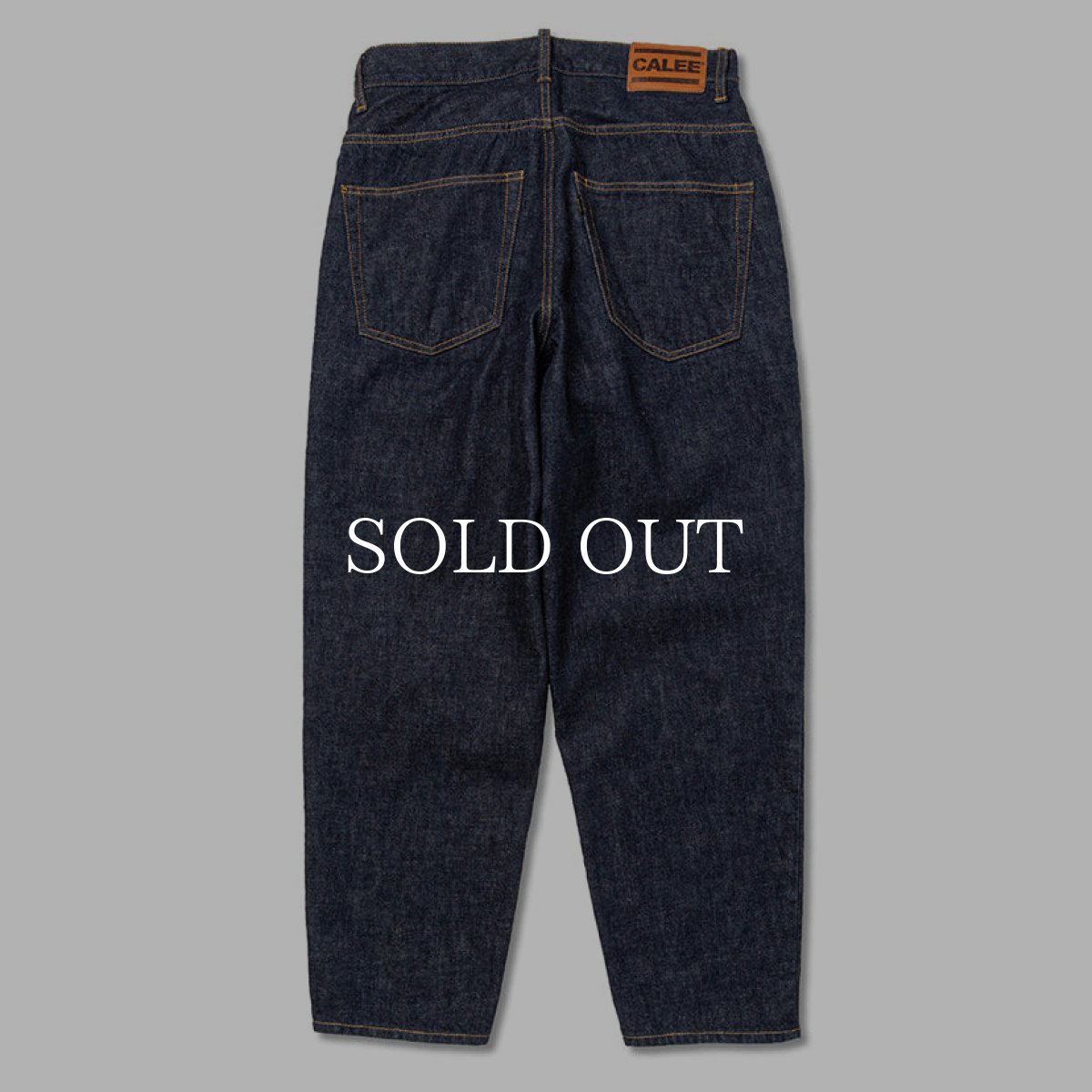 画像2: CALEE  VINTAGE REPRODUCT WIDE SILHOUETTE DENIM PANTS ＜OW＞ (2)