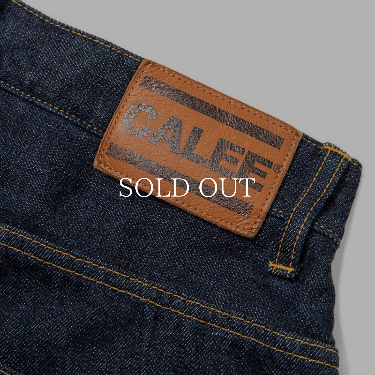 画像5: CALEE  VINTAGE REPRODUCT WIDE SILHOUETTE DENIM PANTS ＜OW＞ (5)