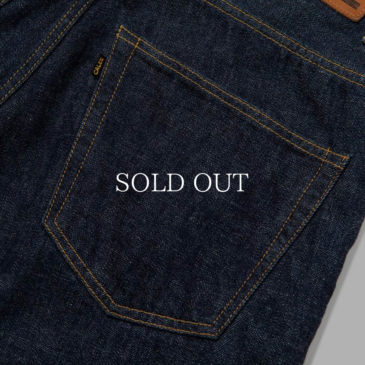 画像6: CALEE  VINTAGE REPRODUCT WIDE SILHOUETTE DENIM PANTS ＜OW＞ (6)