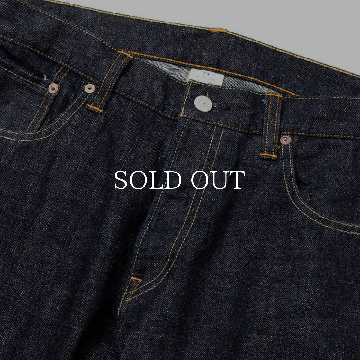 画像3: CALEE  Vintage reproduct tapered denim pants (3)