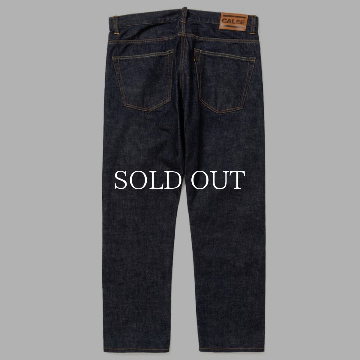 画像2: CALEE  Vintage reproduct tapered denim pants (2)