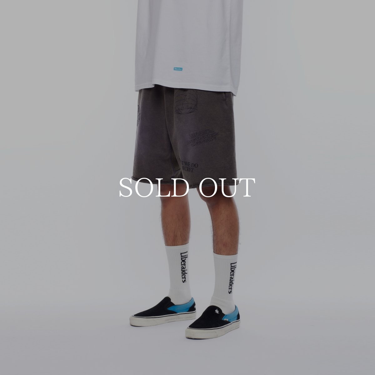 画像7: Liberaiders  HANDWRITING PRINT SWEAT SHORTS (7)