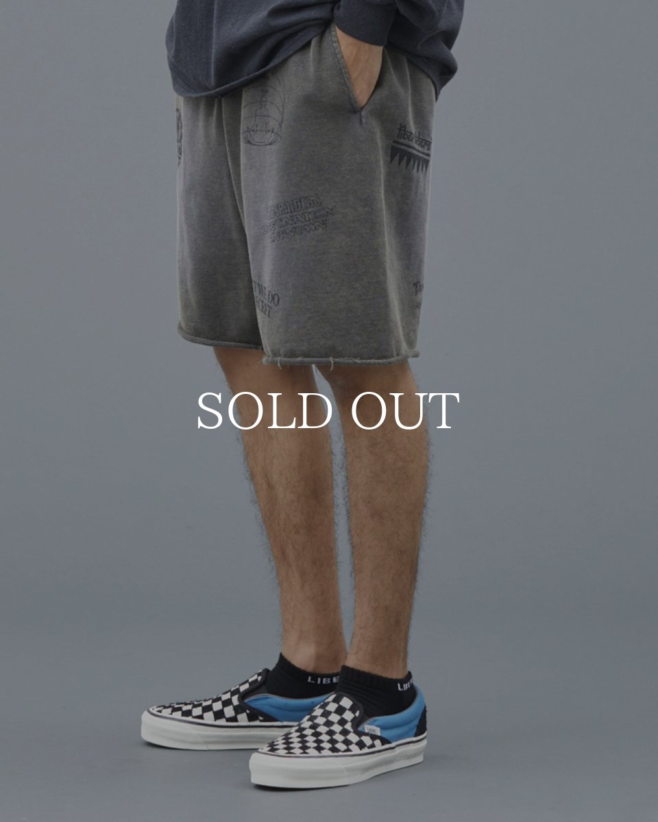 画像16: Liberaiders  HANDWRITING PRINT SWEAT SHORTS (16)