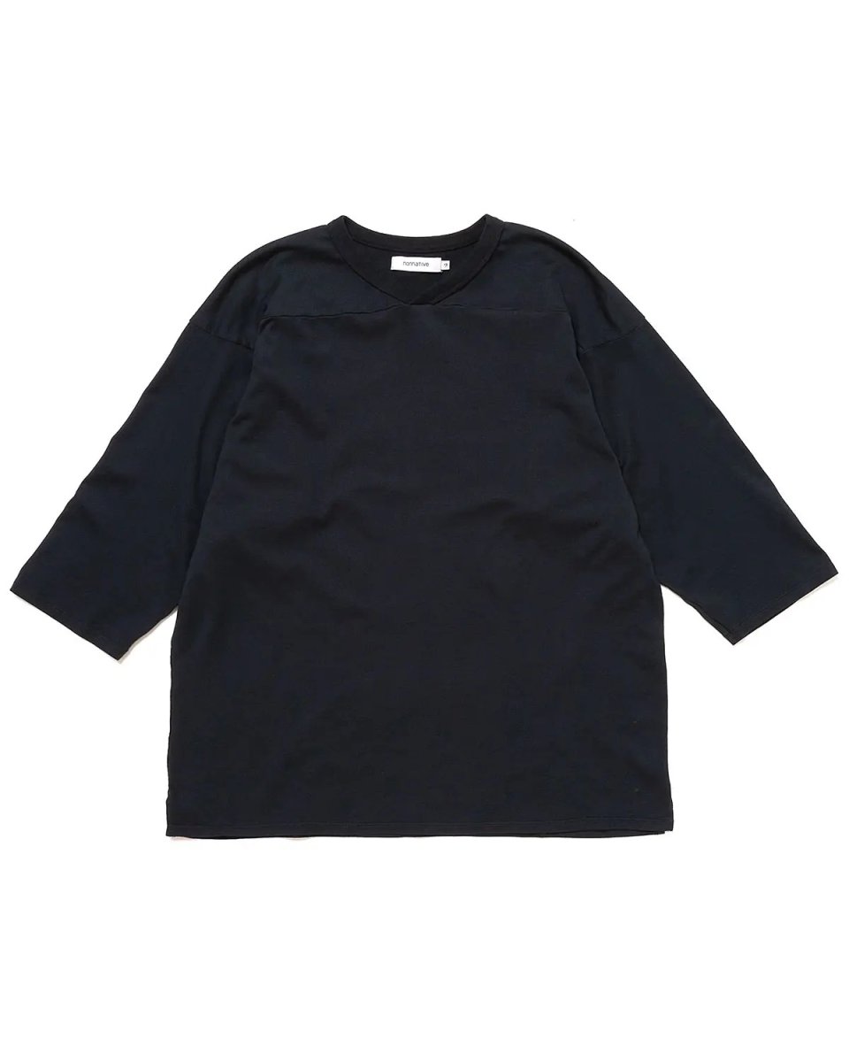 画像2: nonnative  COACH Q/S V-NECK TEE COTTON JERSEY OVERDYED (2)