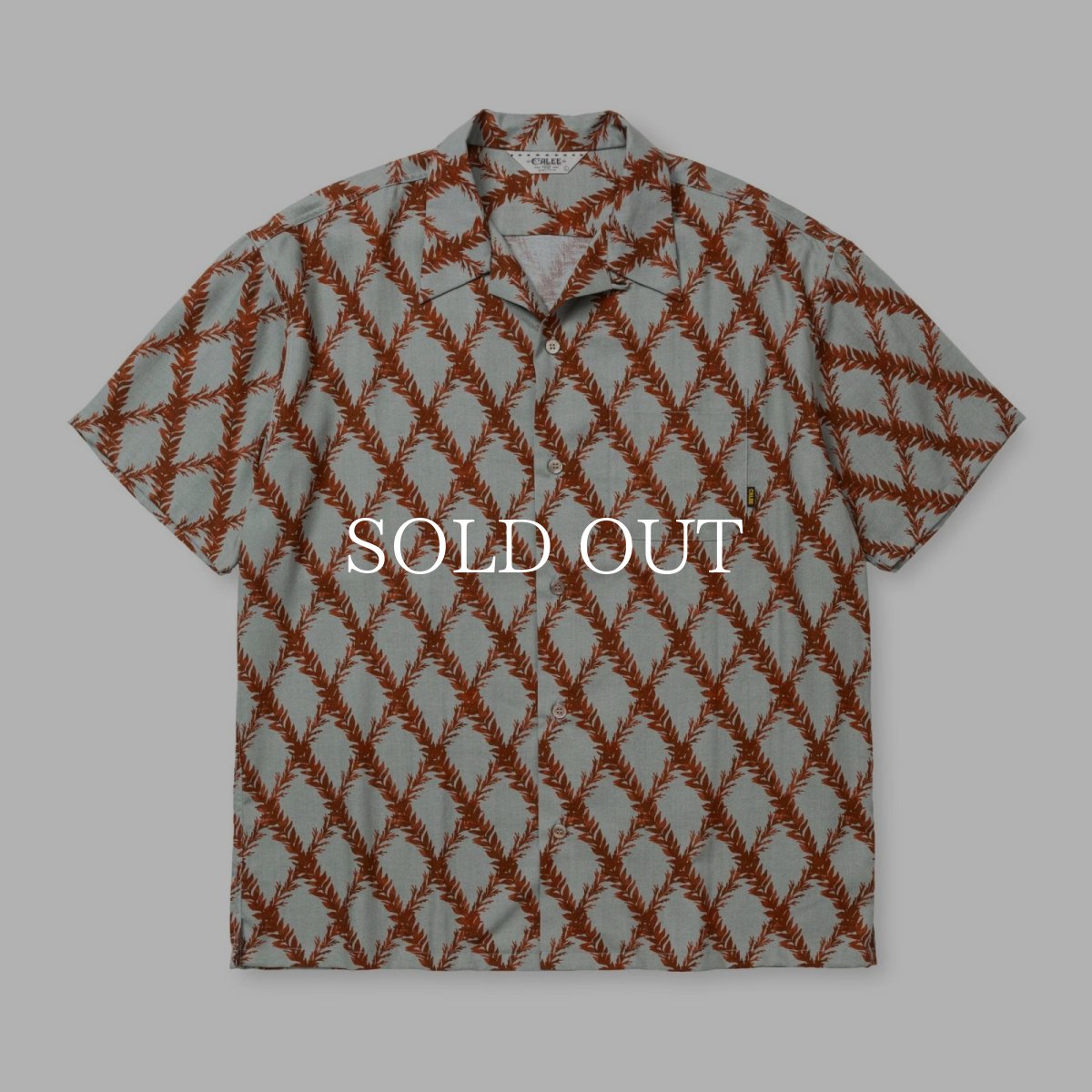 画像2: CALEE  PLAID OPEN COLLAR S/S SH (2)