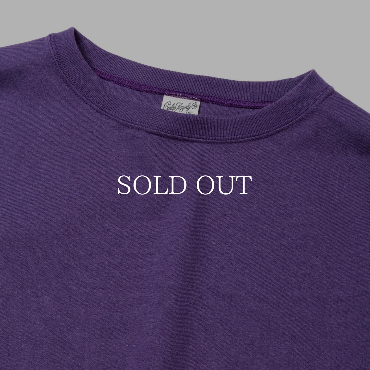 画像4: CALEE  VINTAGE TYPE RIB FOOT BALL TEE (4)