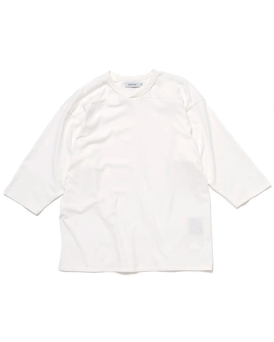 画像1: nonnative  COACH Q/S V-NECK TEE COTTON JERSEY OVERDYED (1)