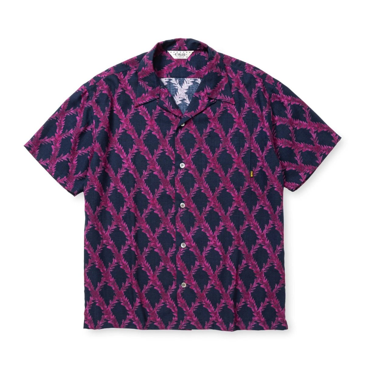 画像1: CALEE  PLAID OPEN COLLAR S/S SH (1)