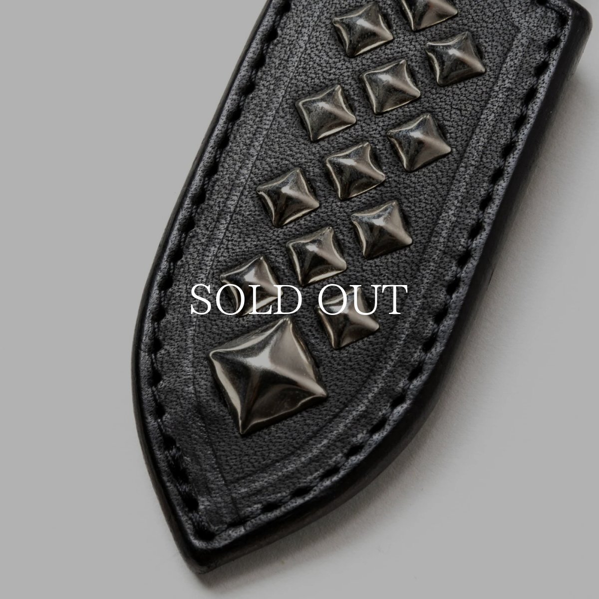 画像3: CALEE  STUDS LEATHER KEY RING (3)