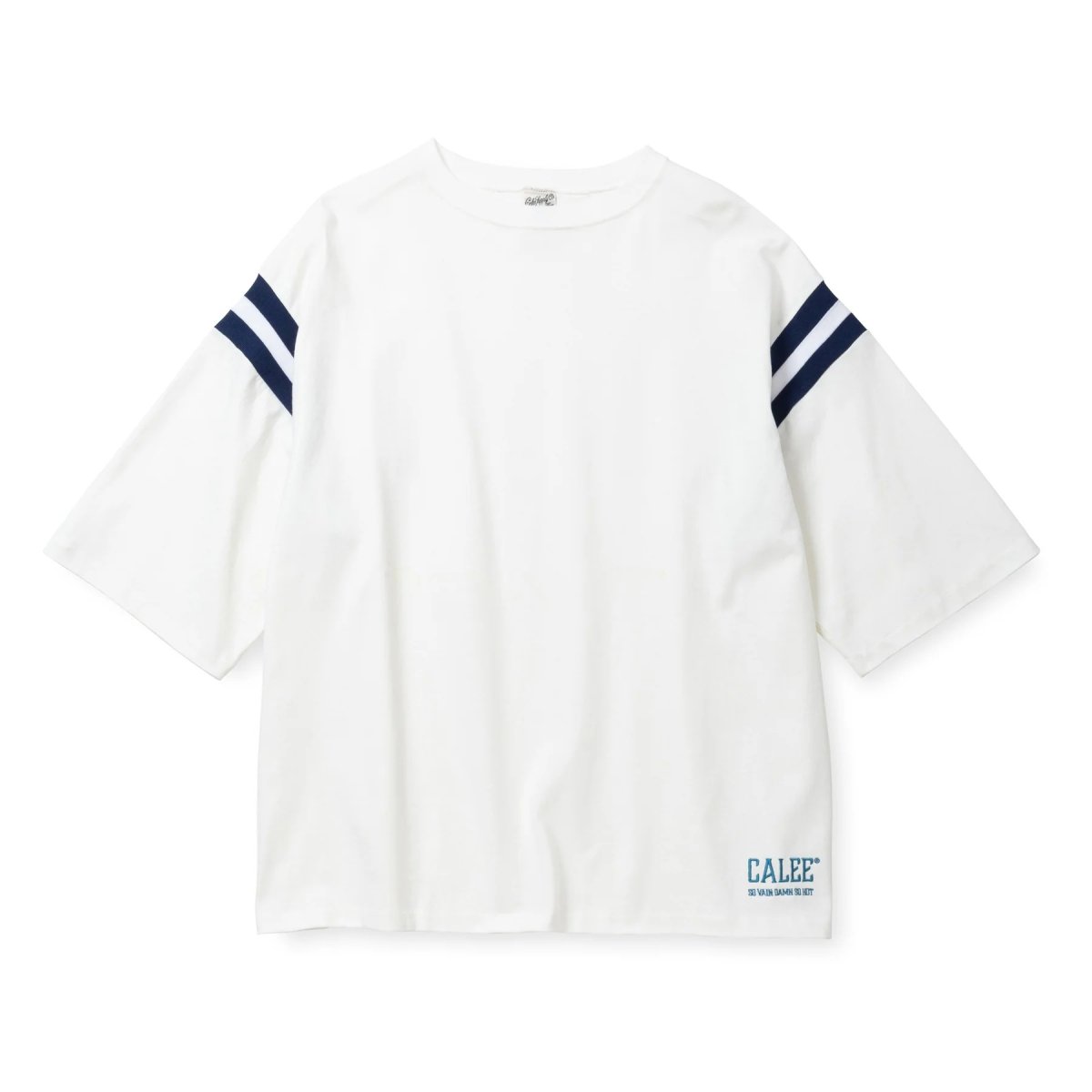 画像2: CALEE  VINTAGE TYPE RIB FOOT BALL TEE (2)