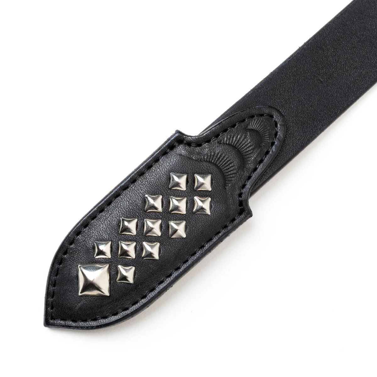 画像3: CALEE  STUDS LEATHER NARROW BELT <TYPE B> (3)