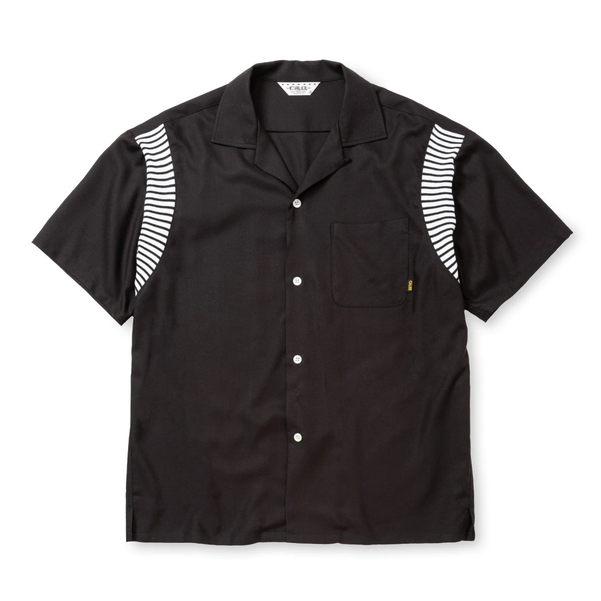 画像2: CALEE  VINTAGE TYPE RIB BOWLING SH (2)