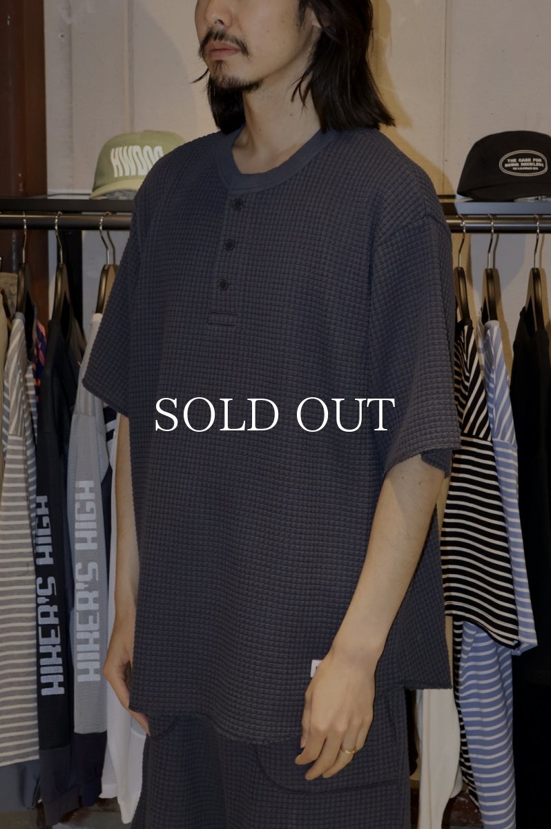 画像10: RADIALL  BIG WAFFLE - HENLEY NECK SHIRT S/S (10)