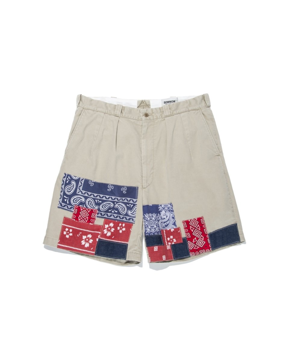 画像1: BOW WOW  BANDANA REMADE CHINO SHORTS (1)