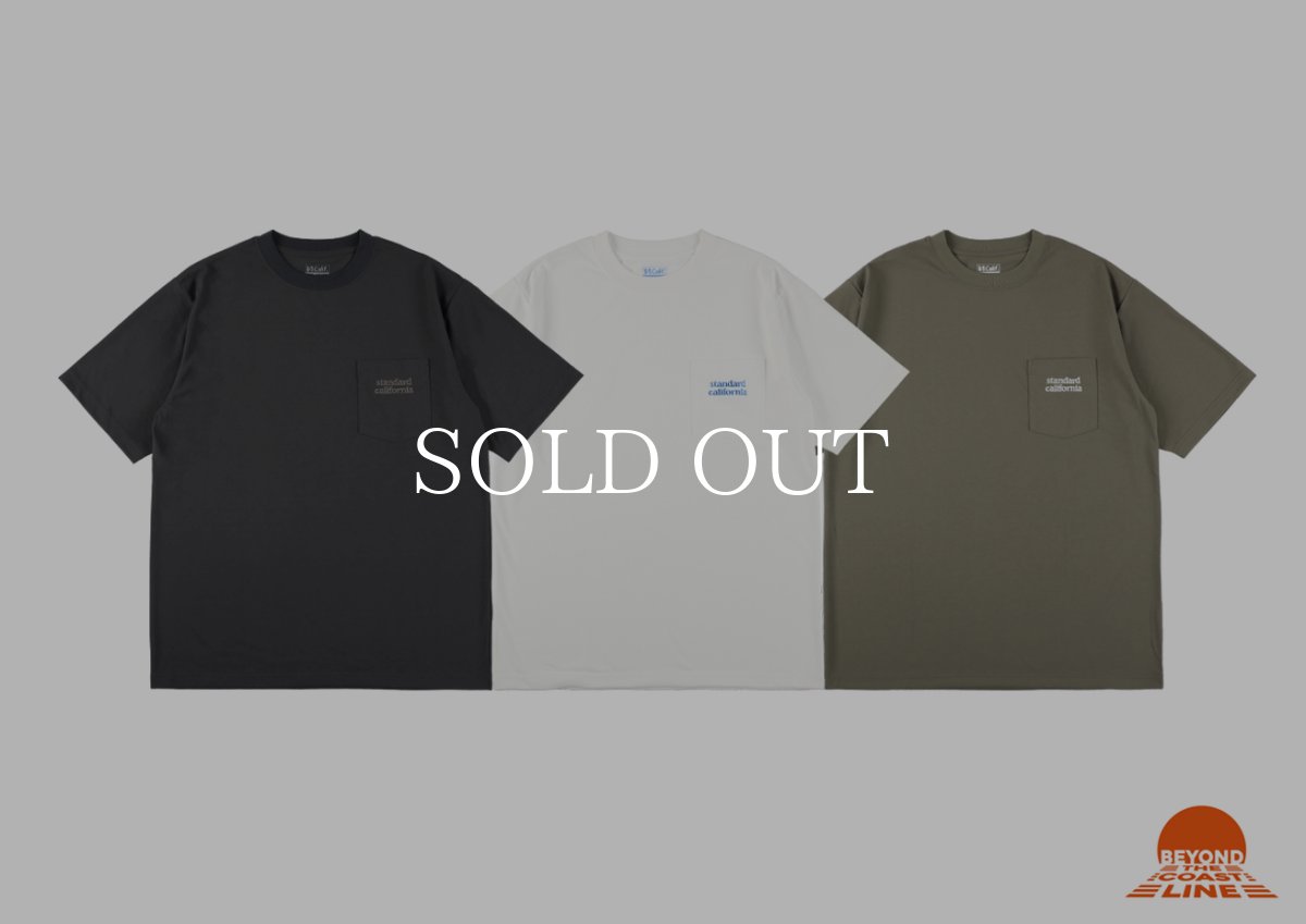 画像1: STANDARD CALIFORNIA  【再入荷】SD Tech Dry Active Logo Pocket T (1)