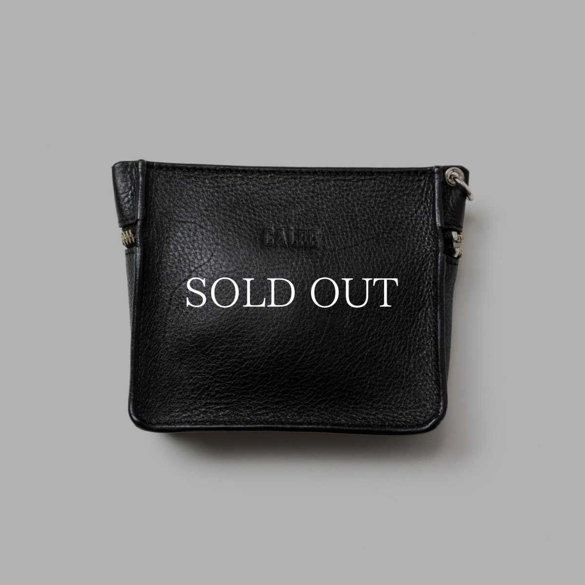 画像2: CALEE  STUDS LEATHER ZIP POUCH (2)