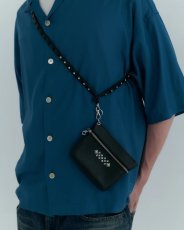 画像7: CALEE  STUDS LEATHER ZIP POUCH (7)