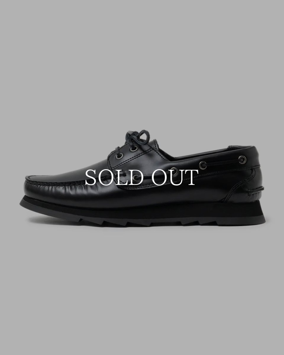 画像1: nonnative  OFFICER DECK SHOES COW LEATHER (1)