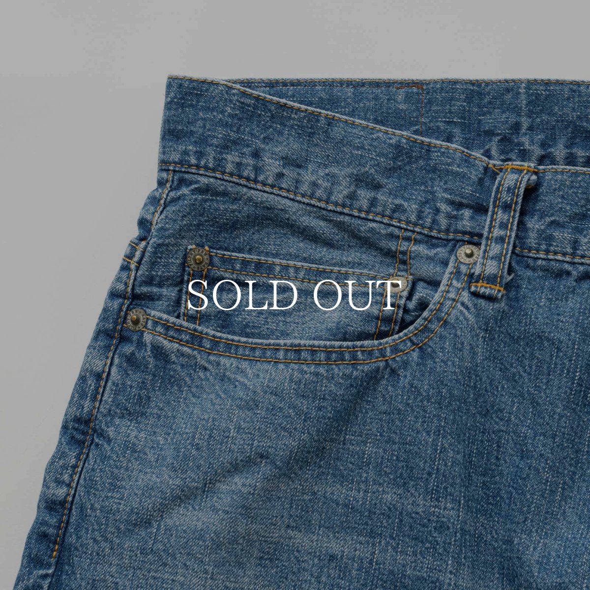 画像4: RATS  USED LIGHT DENIM PANTS (4)