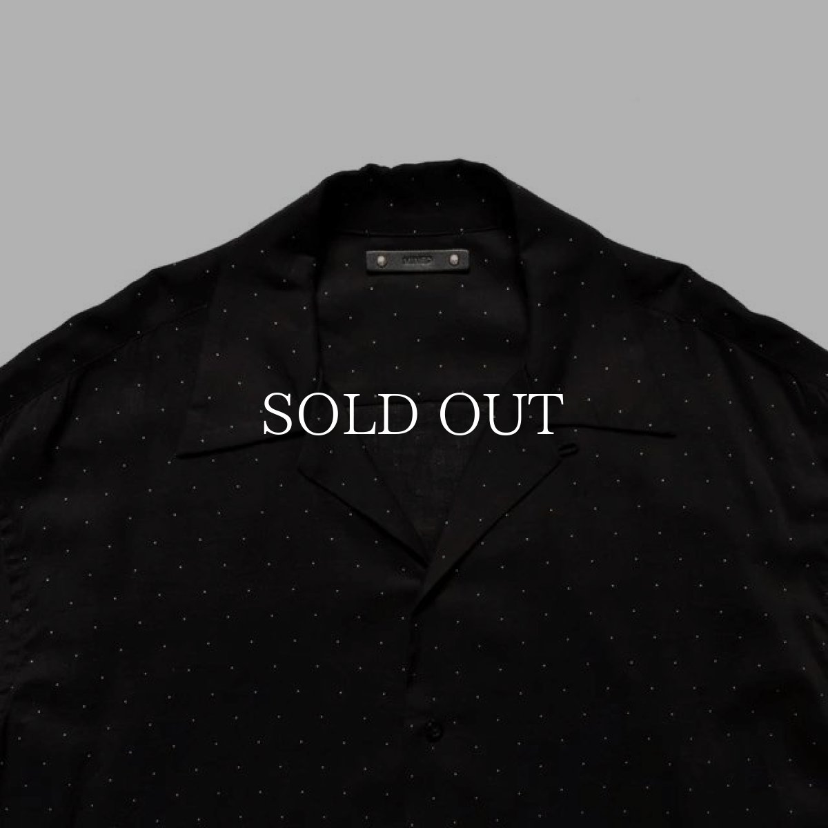 画像8: MINEDENIM  C.R.Silk Dots Open Collar SH (8)