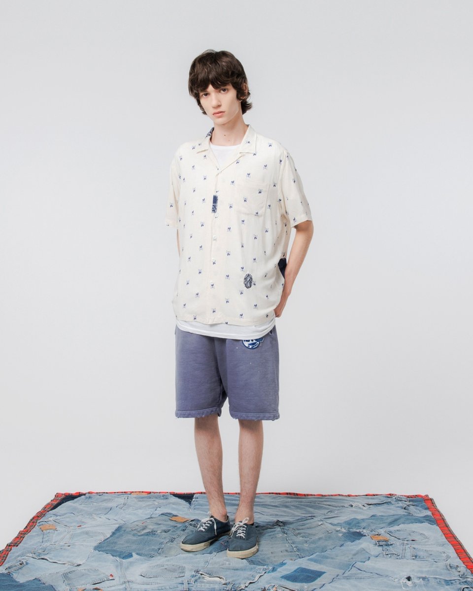 画像3: BOW WOW  WEATHERVANE BANDANA REMADE SHIRT (3)