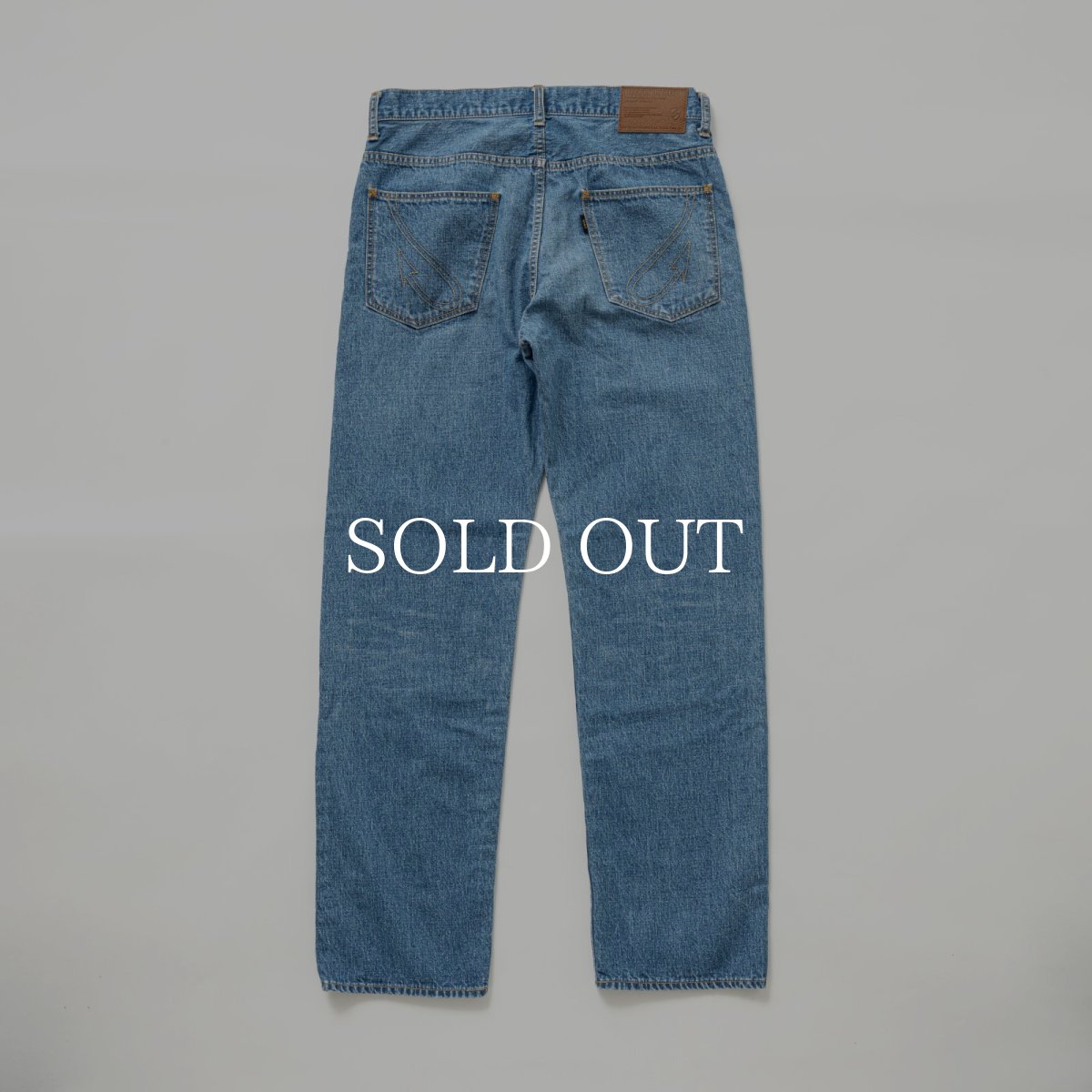 画像2: RATS  USED LIGHT DENIM PANTS (2)