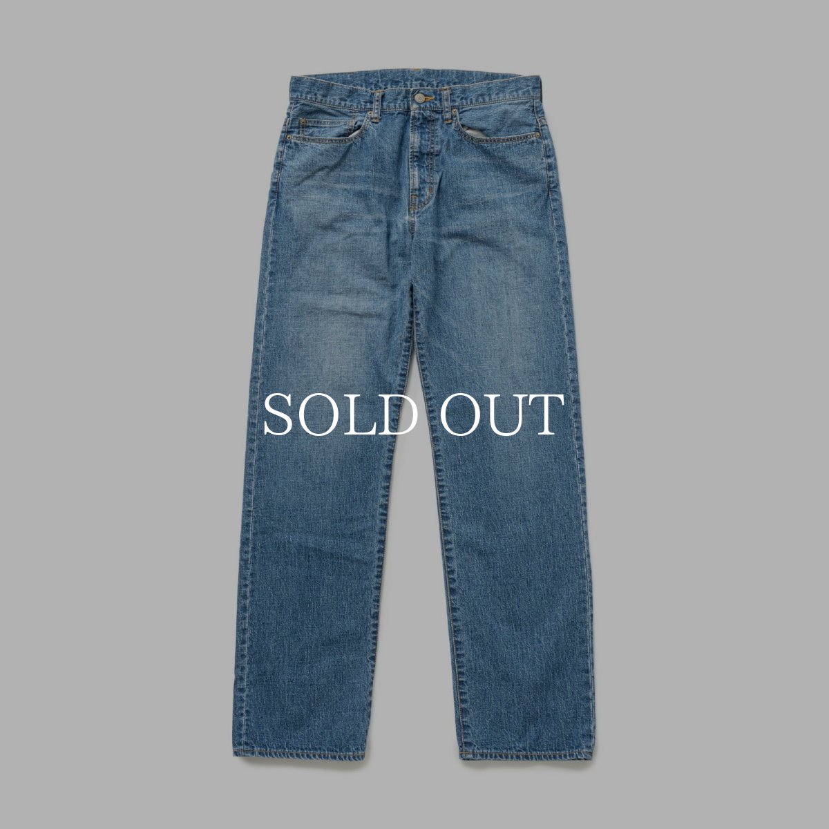 画像1: RATS  USED LIGHT DENIM PANTS (1)