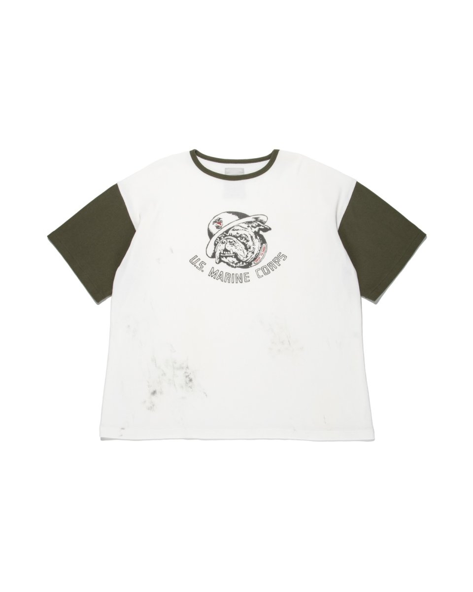画像1: BOW WOW  USMC BULLDOG RIBBED ss cs AGING (1)