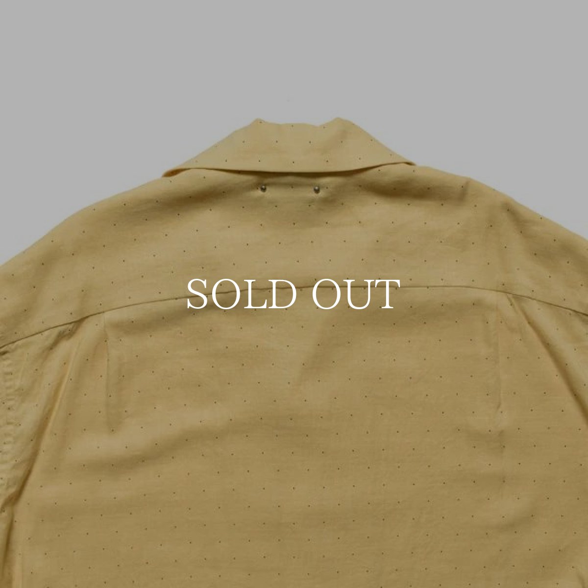 画像4: MINEDENIM  C.R.Silk Dots Open Collar SH (4)