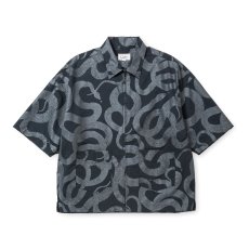 画像1: CALEE  DOTAIR®︎ SNAKE PATTERN ZIP SH ＜REFLECTOR＞ (1)
