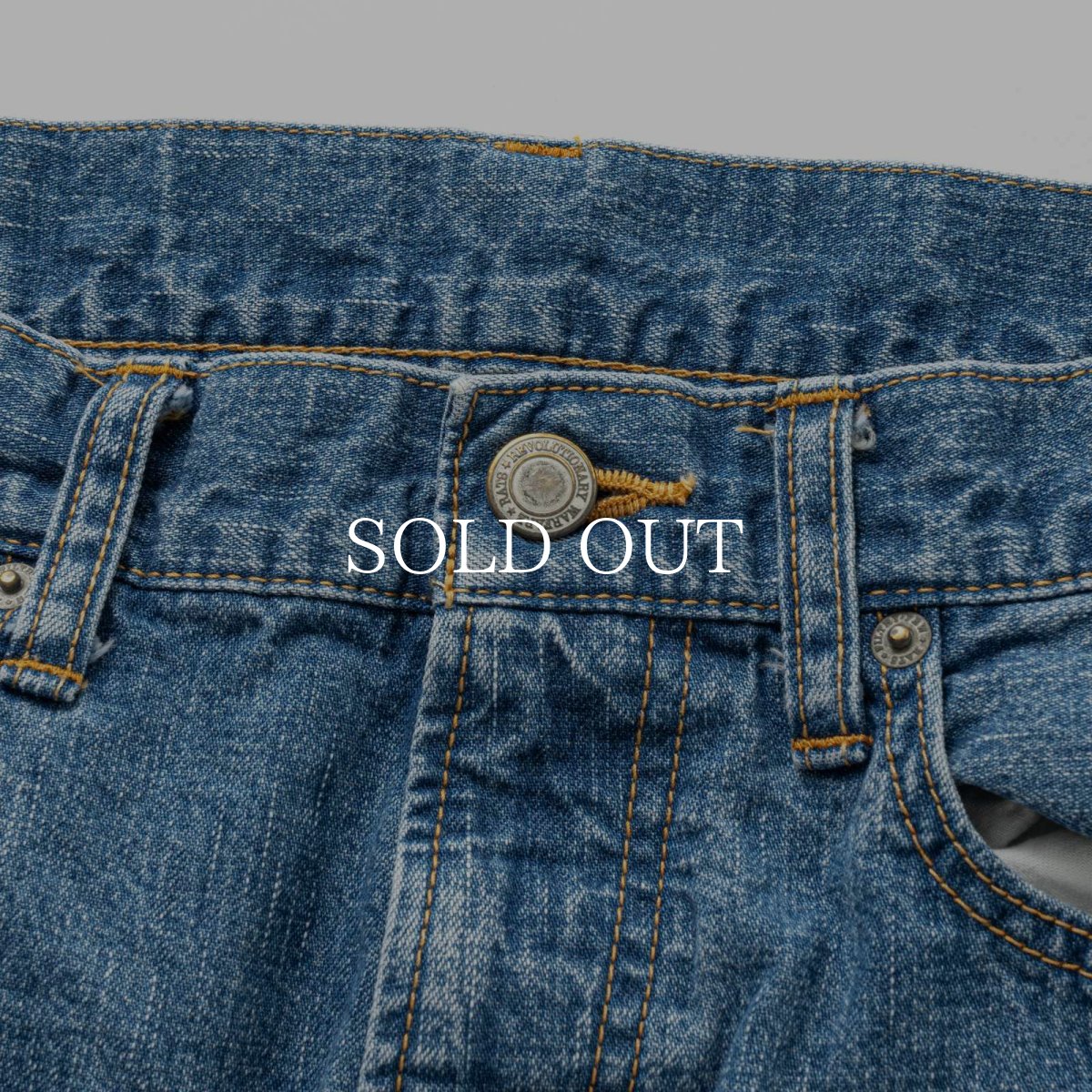 画像3: RATS  USED LIGHT DENIM PANTS (3)