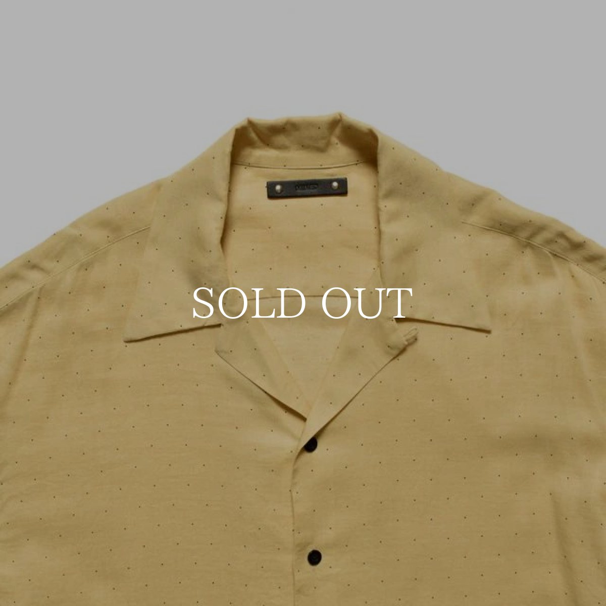 画像3: MINEDENIM  C.R.Silk Dots Open Collar SH (3)