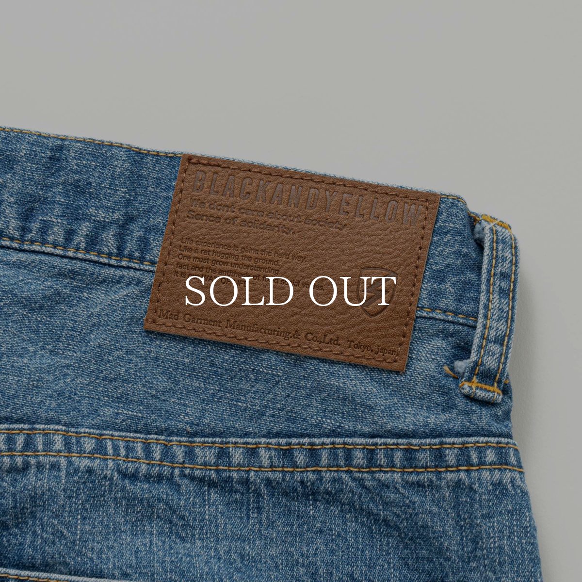 画像5: RATS  USED LIGHT DENIM PANTS (5)