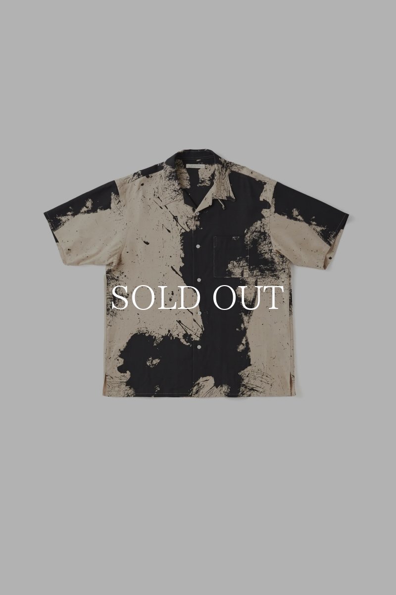 画像1: OLD JOE   TSUJIMURA SHIRO ABSTRACT PAINT SHIRTS (Short-sleeve) (1)